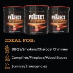 ideal for bbqs, smokers, charcoal chimney, campfires, survival